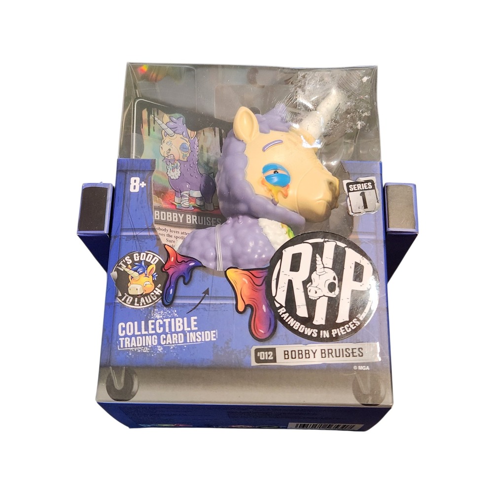 Rainbows in Pieces Bobby Bruises Series 1 Figure Trading Card MGA 012 Purple